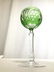 Lot 5 Bohemian Art Glass Wine Glasses - 9