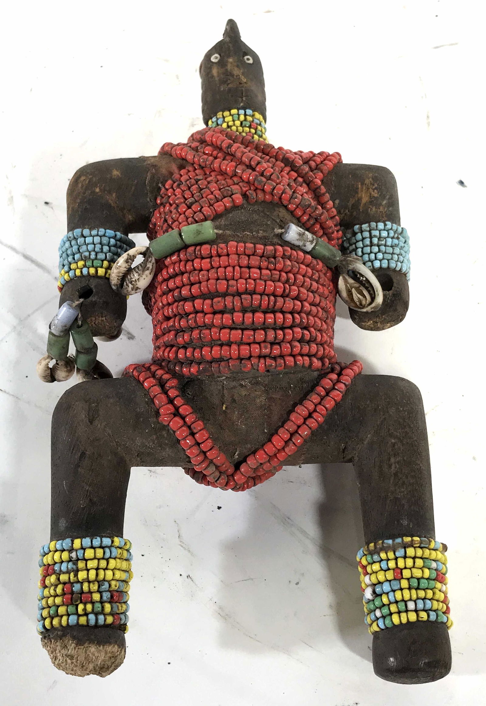 Nigerian Namji Folly Fetish Doll: Nigerian Namji folly fetish doll, origins of the Yoruba people can be found in Nigeria West Africa, Namji dolls are traditionally used as protective fetishes, hand carved from one piece of wood, decor