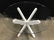 Glass Top Table W Wooden Base - 2