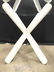 Glass Top Table W Wooden Base - 3