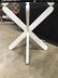 Glass Top Table W Wooden Base - 4
