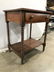 Antique Carved Wooden Spindle Leg Side Table - 3