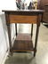 Antique Carved Wooden Spindle Leg Side Table - 4
