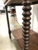 Antique Carved Wooden Spindle Leg Side Table - 8