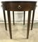 Vintage Round Wooden Side Table W Drawer