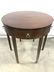 Vintage Round Wooden Side Table W Drawer - 2