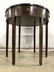 Vintage Round Wooden Side Table W Drawer - 3