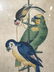 Gold Leaf Framed Asian Watercolor Birds