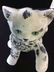 Hand Made & Painted Green Eyed Ceramic Cat - 2