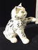 Hand Made & Painted Green Eyed Ceramic Cat - 3