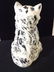 Hand Made & Painted Green Eyed Ceramic Cat - 4