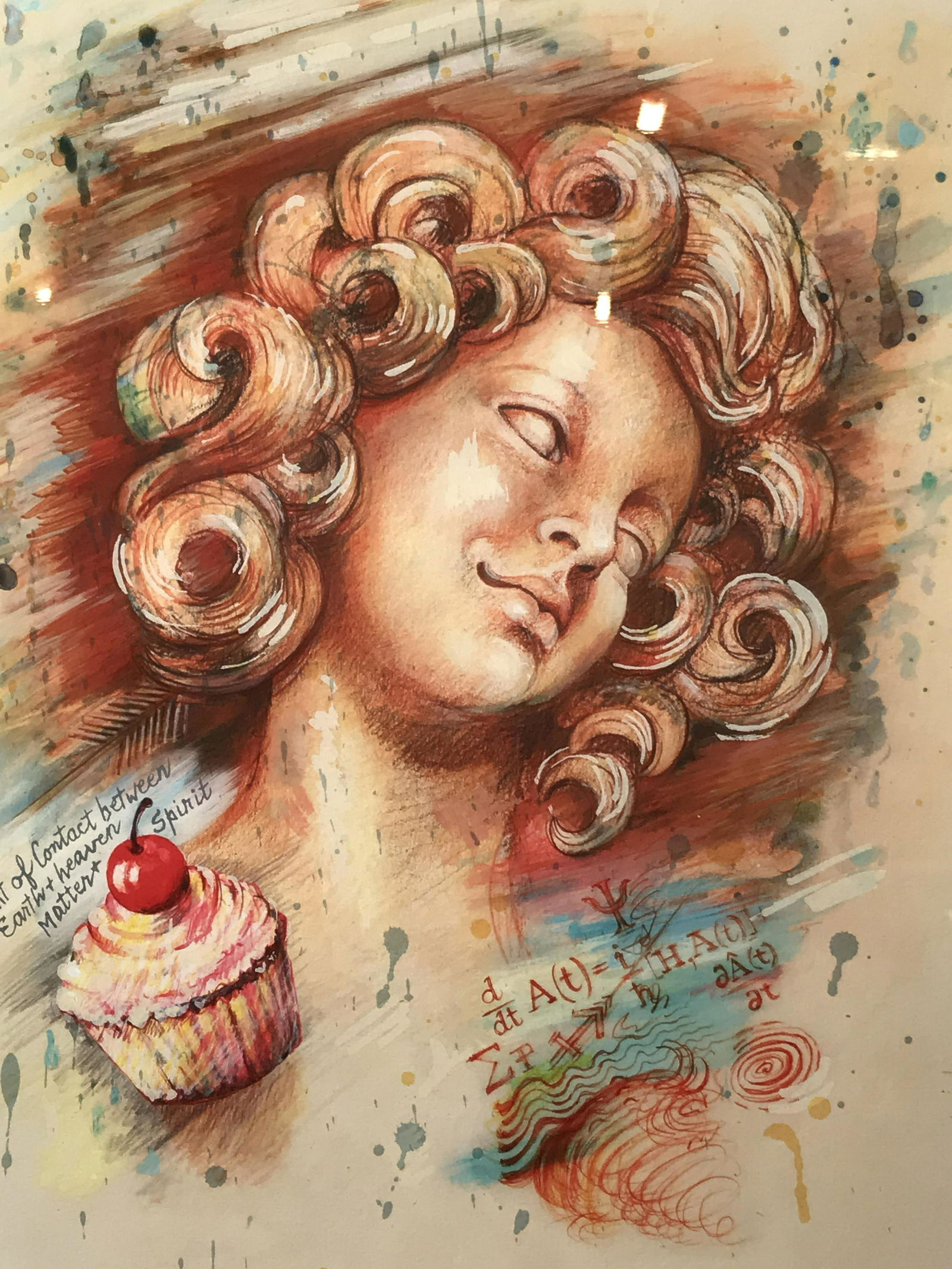 Audrey Flack Signed Ltd Ed Silkscreen & Media: Audrey Flack signed Limited edition silkscreen and digitized image, signature in the lower right corner reads ‘Audrey Flack’, edition in the lower left corner reads ‘62/200’, title to lower ce