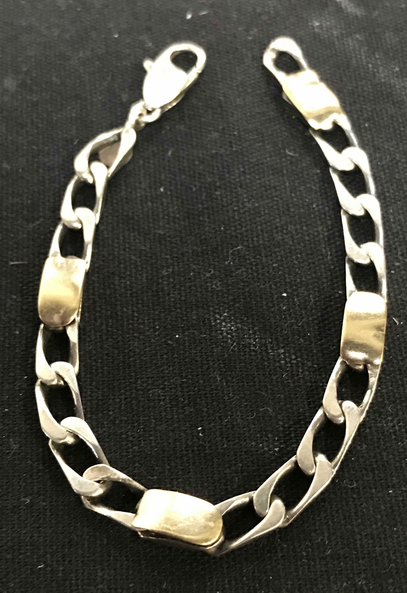 Signed Tiffany & Co. Two Tone Silver Link Bracelet: Curd links , 6 1/8 in long, lobster clasp, SIGNED Tiffany Charm also reads 925. Tiffany & Co Bracelet, Sterling Silver Tiffany Bracelet, Luxury Brand Jewelry, Signed Tiffany, .925, Ladies High End Fas