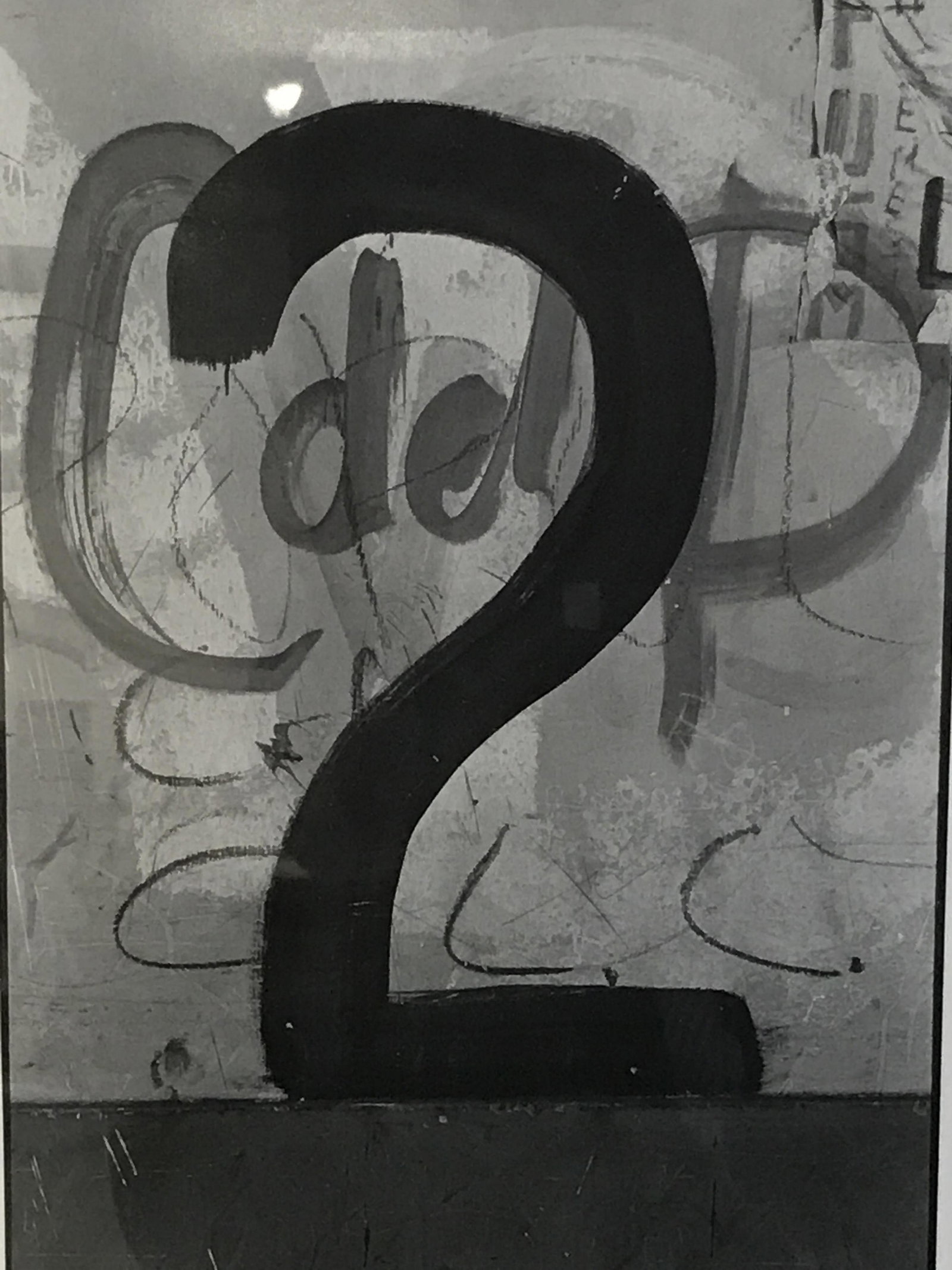 Michael Kaise Signed Photo of Street Art: Michael Kaise signed photo of Street Art, signature in the lower right corner reads Michael Kaise, Title to the lower left corner possibly reads ‘Luna Penn’, subject street art in black and white,