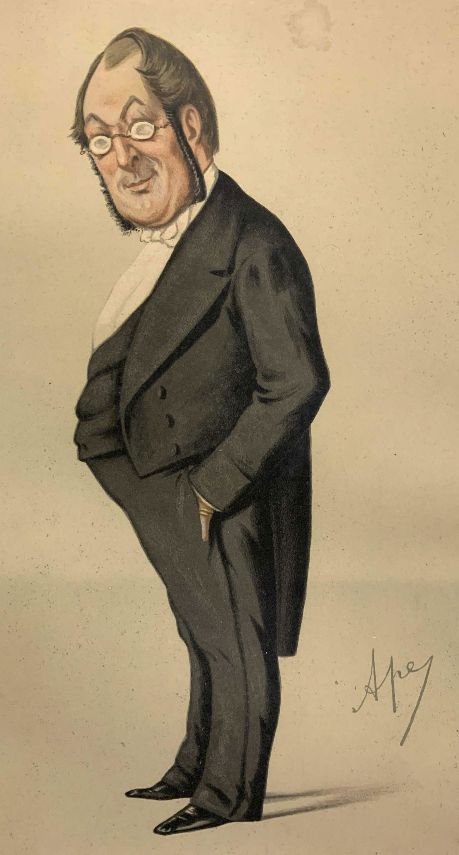 Carlo Pellegrini Fashionable Surgery Lithograph: Carlo ‘Ape’ Pellegrini Fashionable Surgery Lithograph, inscription to lower portion of piece reads ‘Ape’, ‘Fashionable Surgery’, ‘Vincent Brooks Day & Son Lith’, inscription to upper p