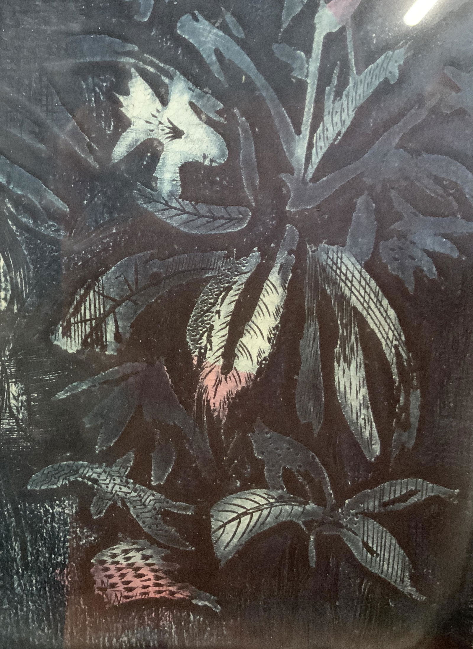 Gerson Leiber Signed Red Flowers Lithograph: Gerson Leiber Signed Red Flowers Lithograph, signature to lower right reads ‘Leiber 58’, edition to lower left reads ‘8-20’, inscription reads ‘Red Flowers’, abstracted flowers, measures 1