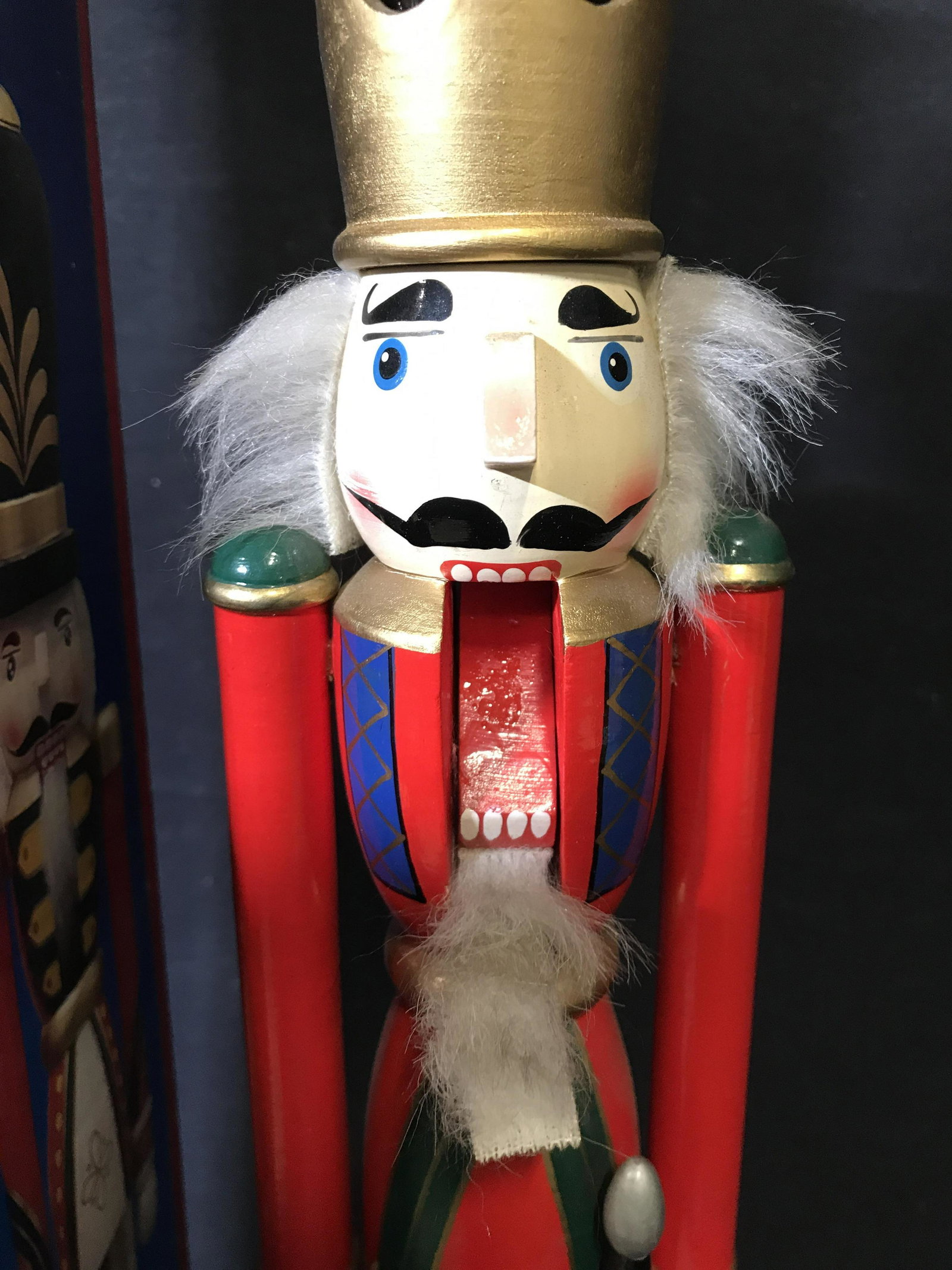 Christmas wooden Nutcracker Soldier, Org. Box: 24 in. tall Hand crafted KURT S. & ADLER INC. Nutcracker. Contemporary holiday or everyday decor. No surface or mechanical issues. Wood nutcracker, Christmas Decor, Christmas Nutcracker, Holiday Decor