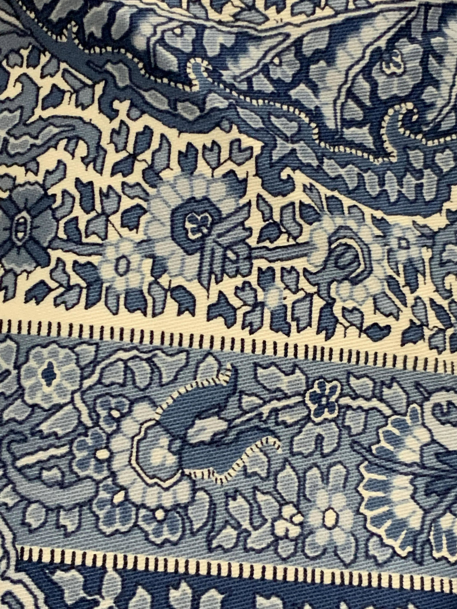 Set 6 RALPH LAUREN Luxury Cotton n Paisley Fabric: Approx. 23 yards of blue and white paisley cotton fabric on roll. New old stock. Large Packaged fabrics cleaned and pressed, includes bedskirt, sham. Custom sewn bedroom drapery and bed set accessorie