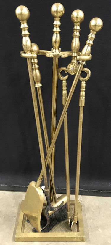 Set 5 Vintage Brass Fireplace Accessories Oct 21 2020 The Benefit Foundation Inc In Ny - Vintage Fireplace Accessories Set 5 Vintage Brass Fireplace Accessories Oct 21 2020 The Benefit Foundation Inc In Ny - Vintage Fireplace Accessories