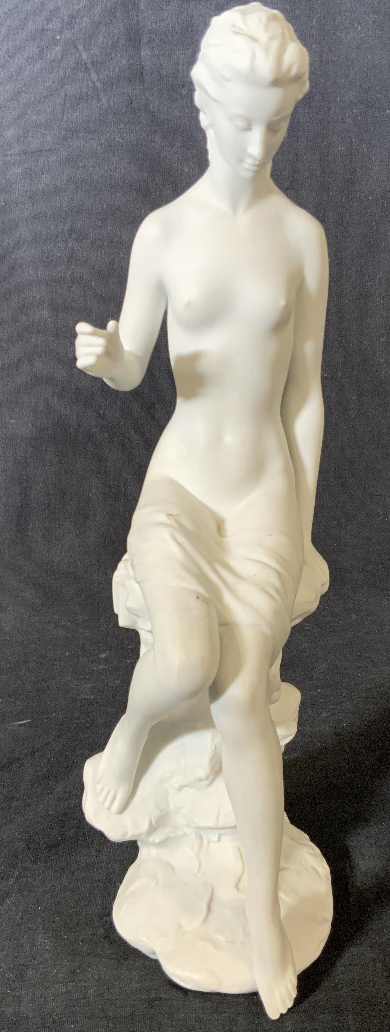 KAISER Gawantka Female Nude Porcelain Sculpture: KAISER Female Nude Porcelain Sculpture, inscription to base reads ‘Kaiser Since 1872 W Germany Kaiser sculpture repose Linnende by artist Wolfgang Gawantka No 60 of a world edition limited to 1500 p