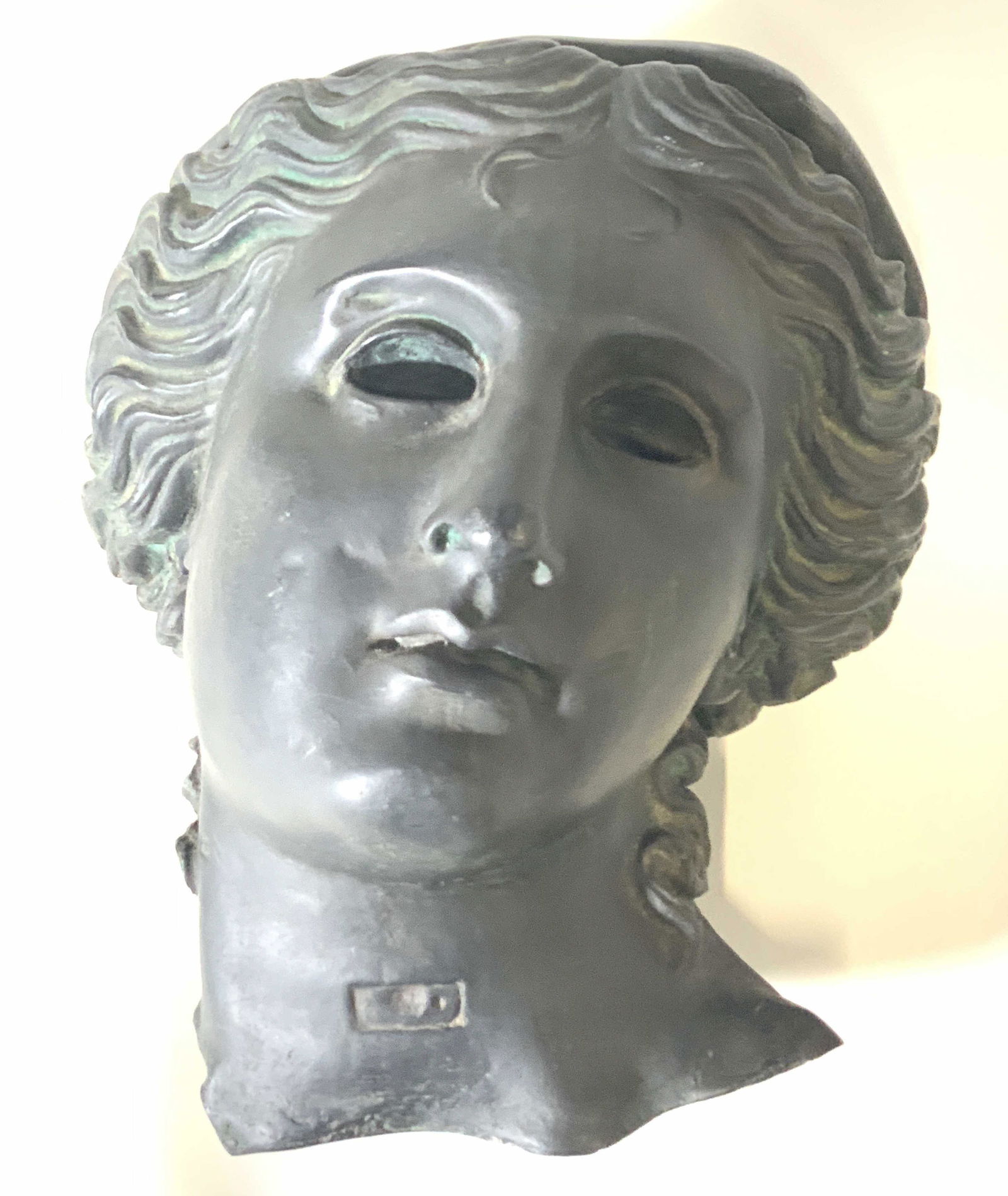 Painted Stone Bust Sculpture of Goddess Anahita (1 of 20)