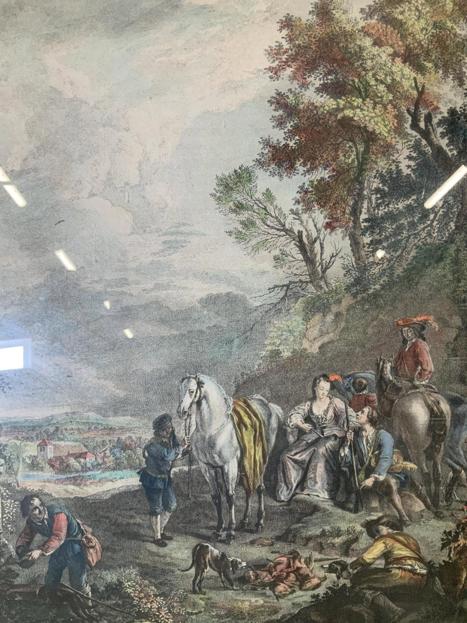 JACQUES-PHILLIP LE BAS Engraving Artwork: JACQUES-PHILLIP LE BAS The Fortune Hunter band colored Engraving, inscription to lower portion of piece in French, inscription reads ‘C Van Falens pinxit Jac Ph Le Bas sculp’, Inscription to rever