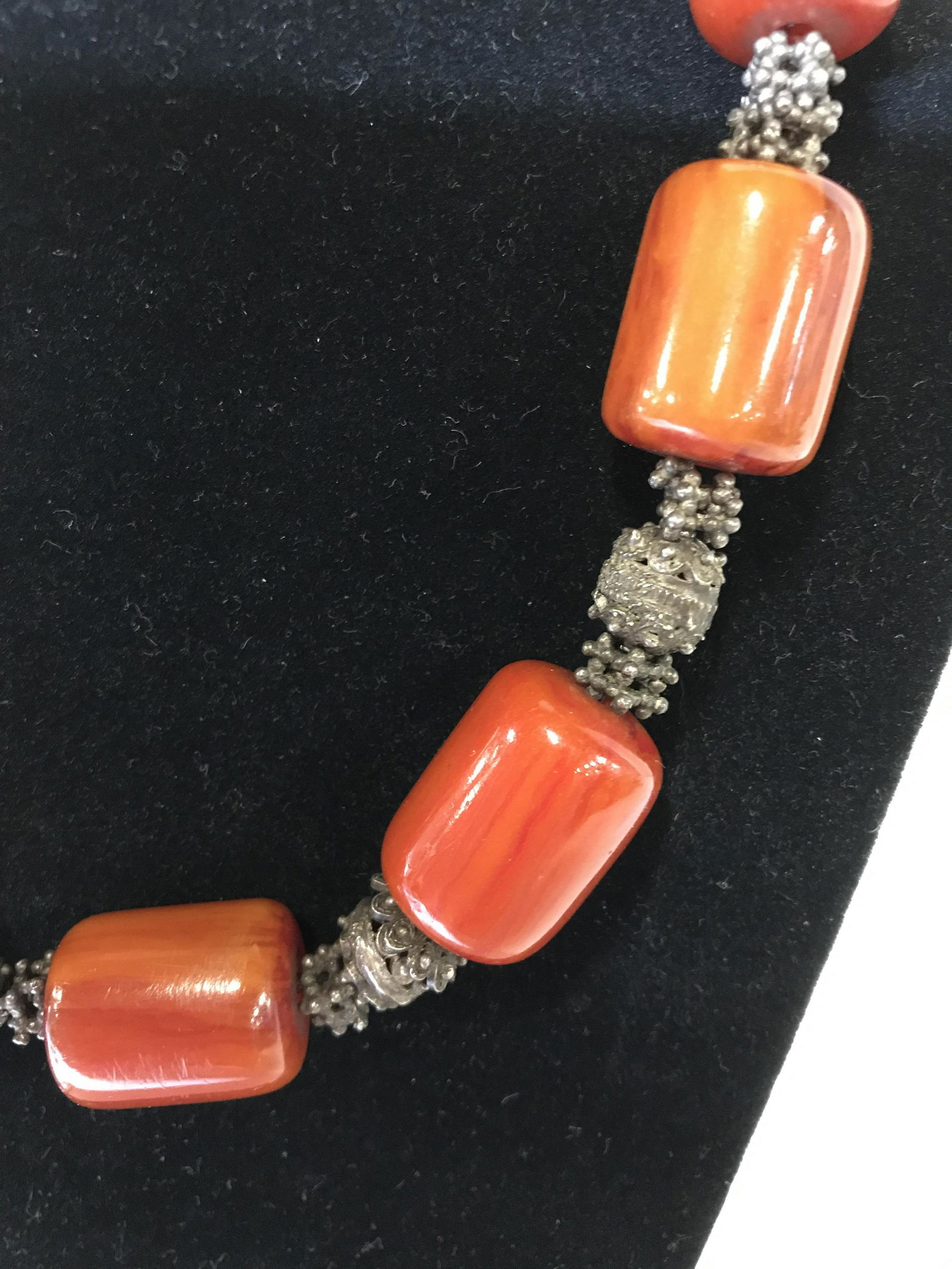 Chunky Vintage glass bead bohemian style necklace (1 of 7)