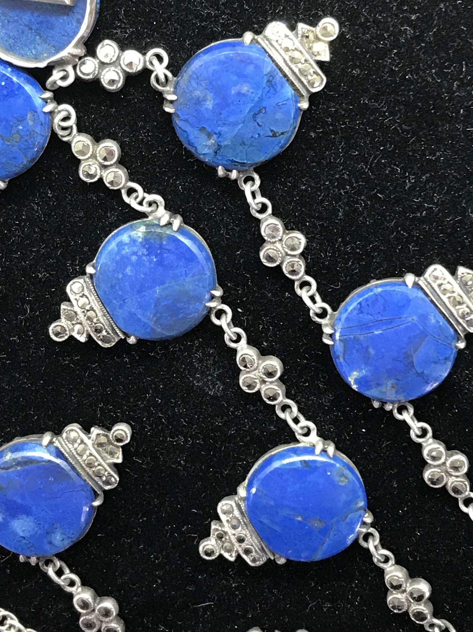 Antique WACHENHEIMER Sterling Blue gemstone set (1 of 14)