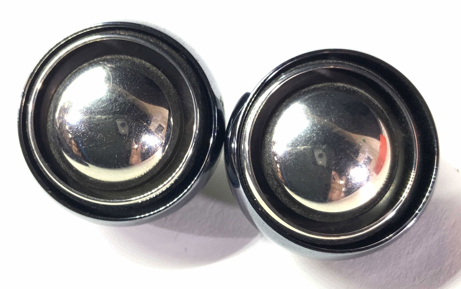 Vintage Metallic Button Clip On Earrings, Jewelry (1 of 10)