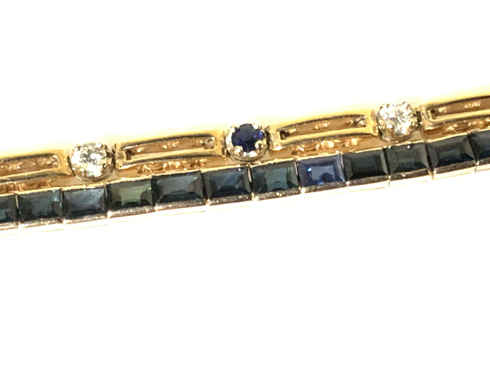 Pair 14K & Gem Bracelets,A&P Diamond & Topaz, more (1 of 10)