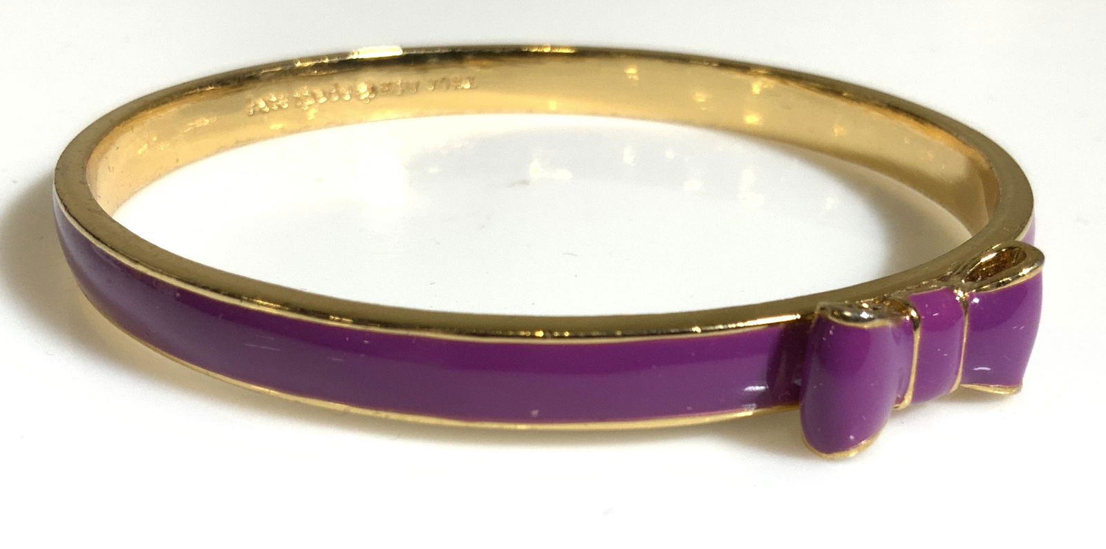 KATE SPADE Enamel Bow Bangle Bracelet, Jewelry (1 of 7)