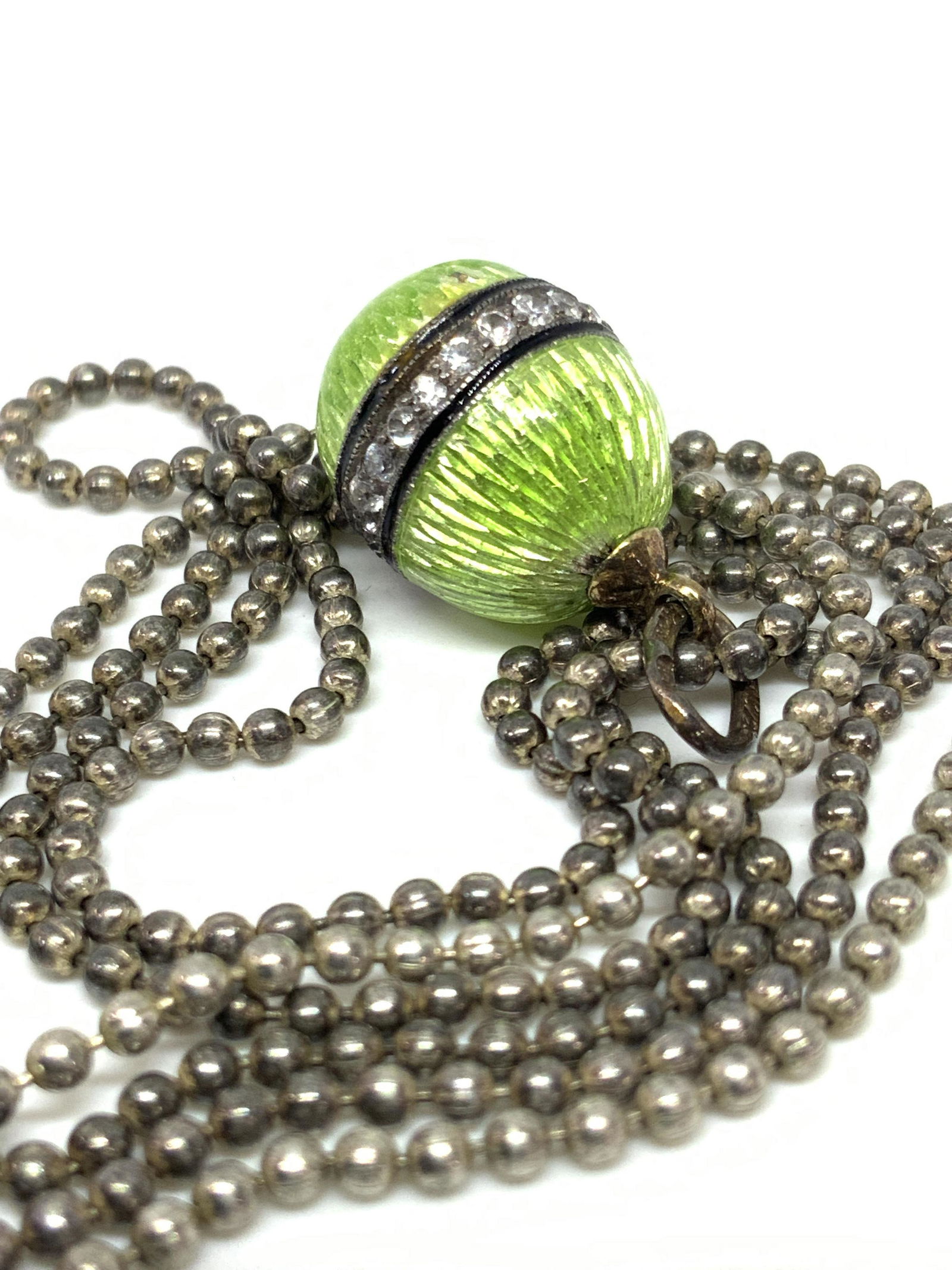 Italian STERLING SILVER & GOLD Pendant Necklace (1 of 13)