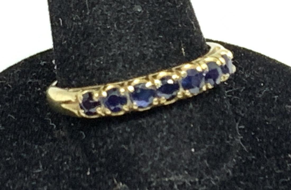 Vintage 18K Yellow Gold & 7 Topaz  stone Ring (1 of 7)