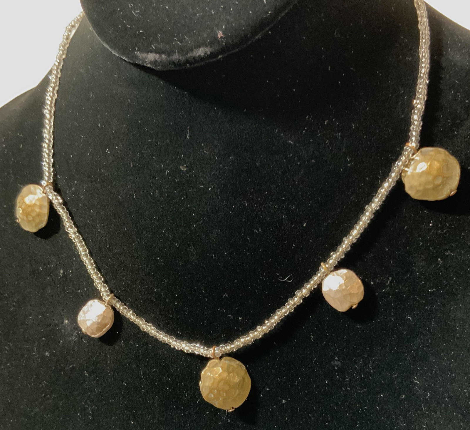 ELENA CANTACUZÈNE Paris Signed Handmade Necklace: Exclusive Luxury designer Elena Cantacuzène has a cozy and private atelier in the heart of the financial district of Paris, and the only way to view her collection is by appointment. She made her deb