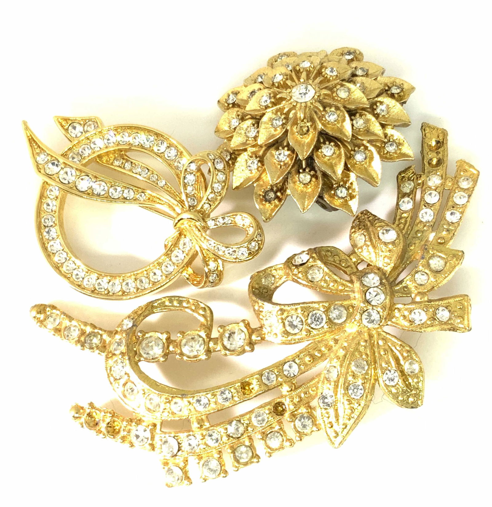 Lot3 Signed Gold Tn Brooches NOLAN MILLER and more (1 of 10)