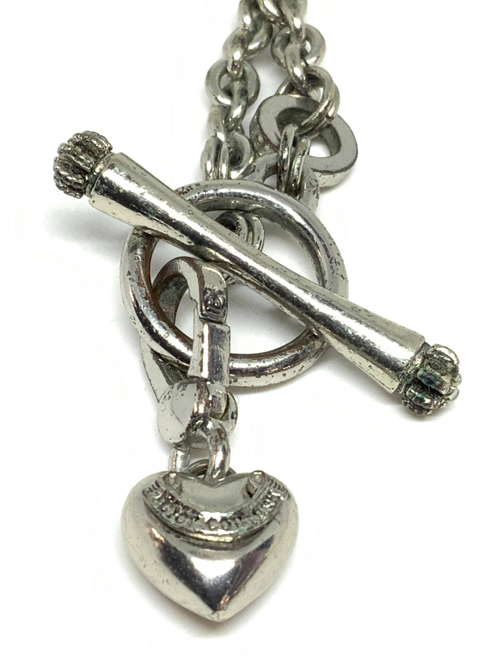 JUICY COUTURE Signed Cable Chain Toggle Necklace (1 of 10)