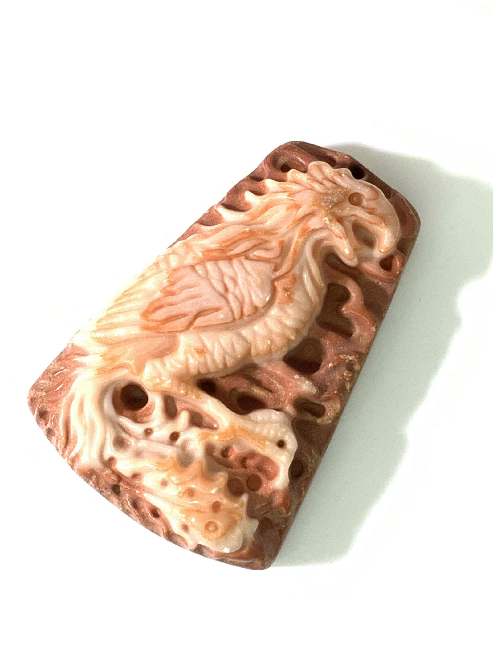 Natural Stone CARVED GRIFFIN Artisan Pendant (1 of 12)