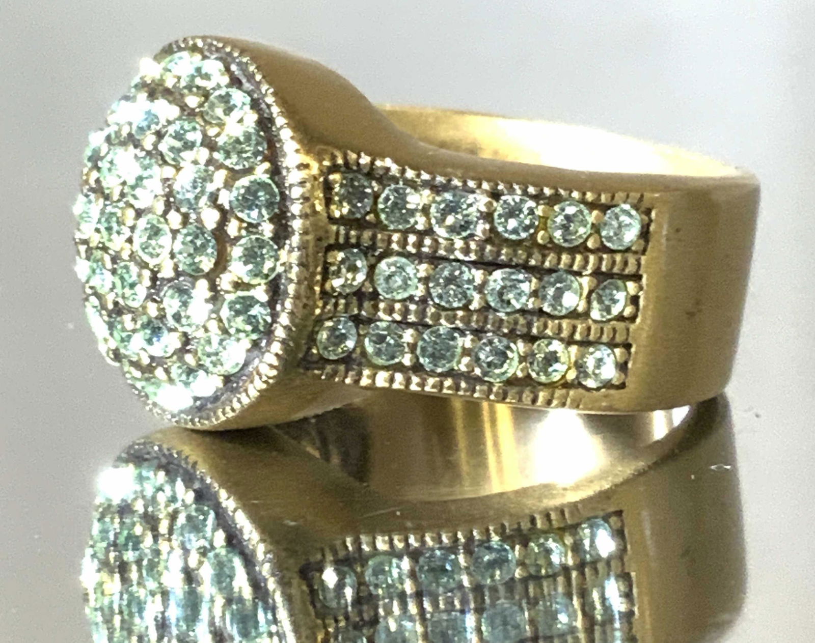 HEIDI DAUS Signed Rhinestone Crystal Ring, Jewelry (1 of 8)