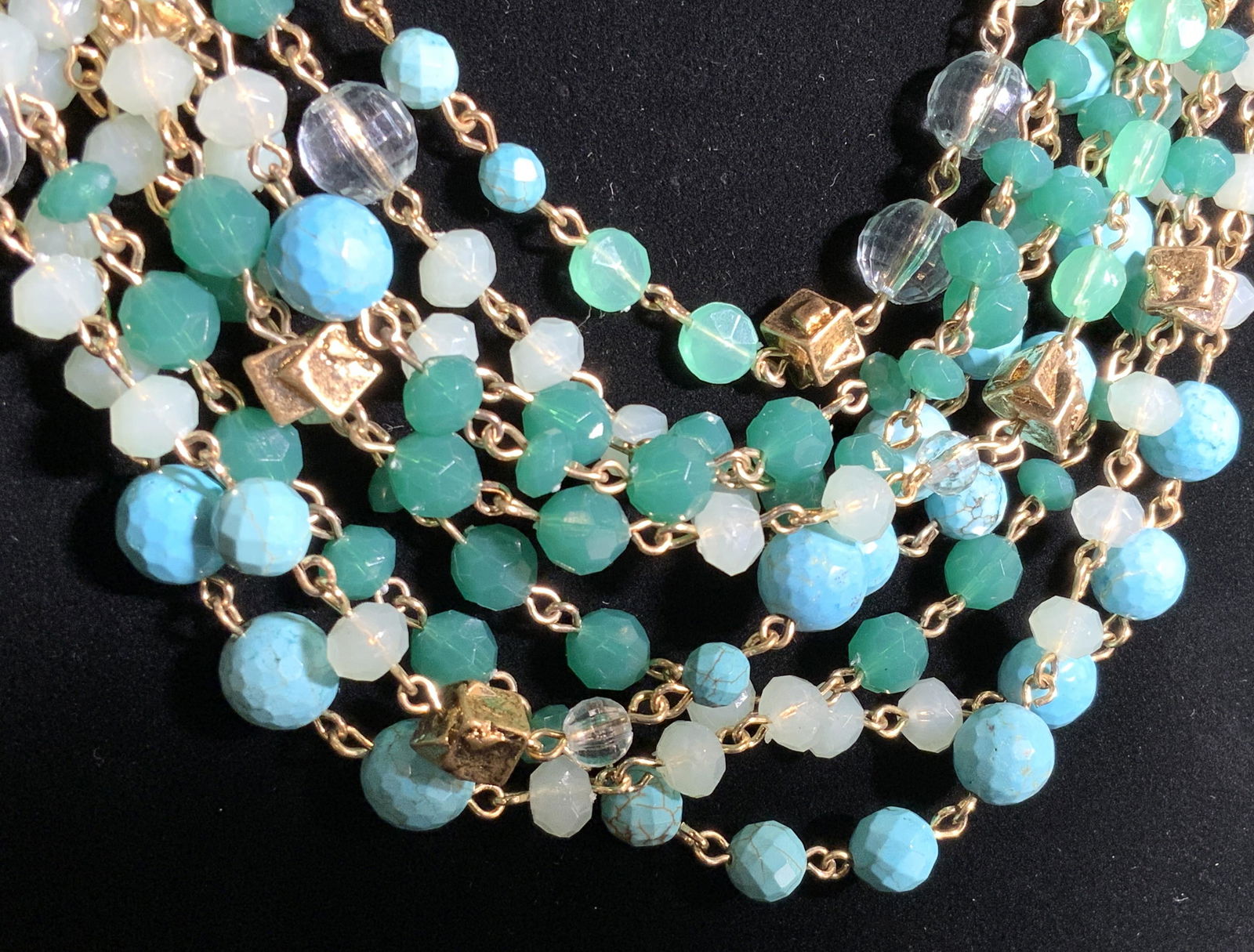 Group Lot Green and Blue Necklaces & Bracelet (1 of 10)