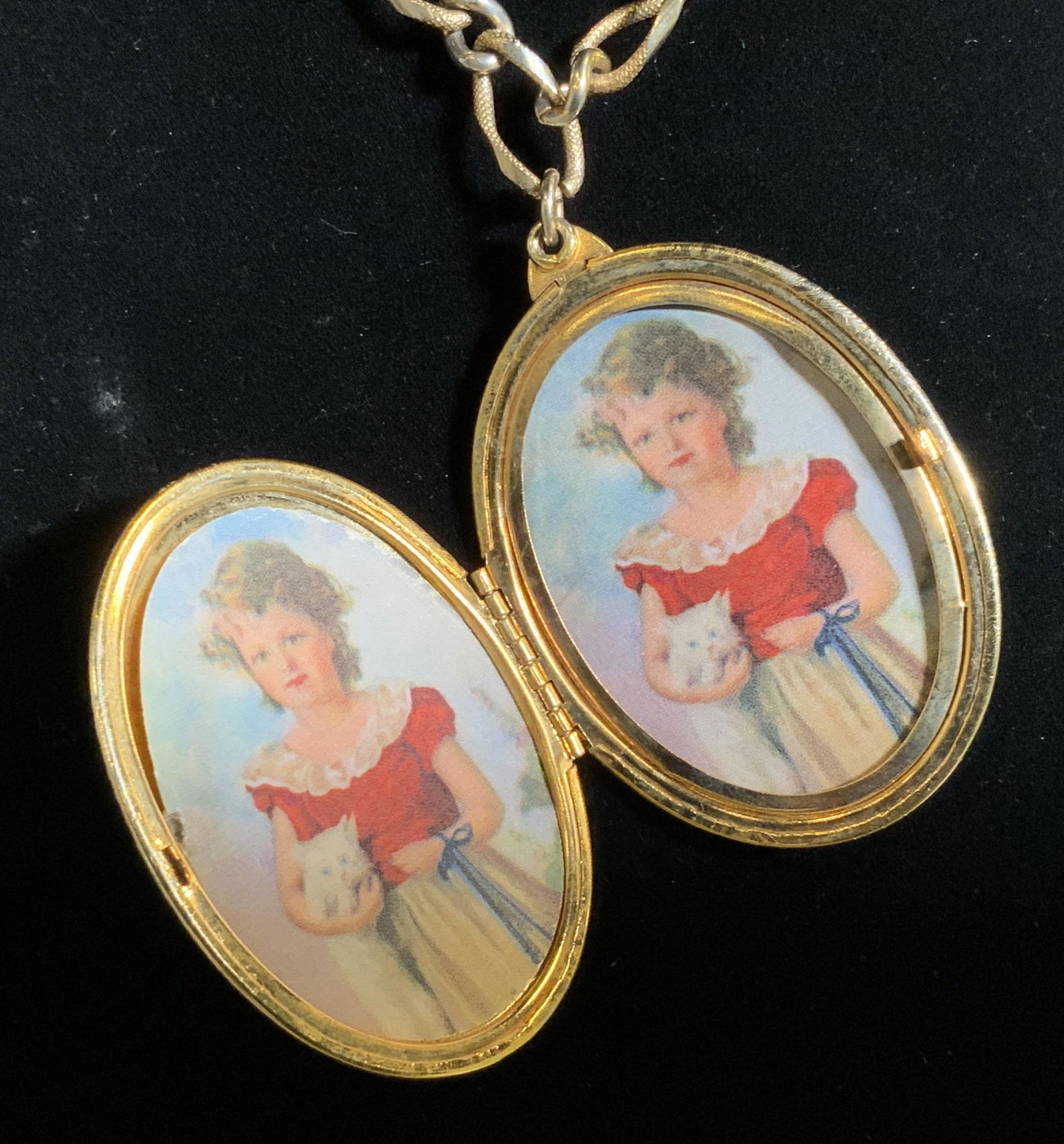 Group Lot Gold Toned Metal Necklaces & Lockets (1 of 9)