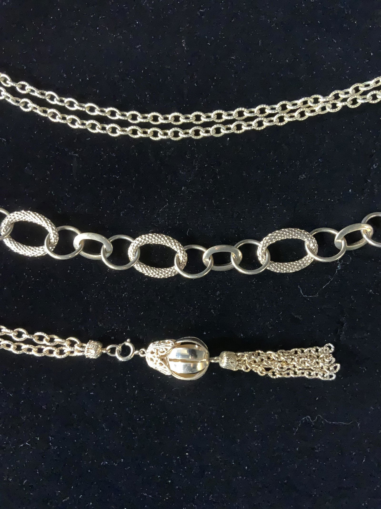 Lot 3 Chain Necklaces & Bracelet (1 of 8)