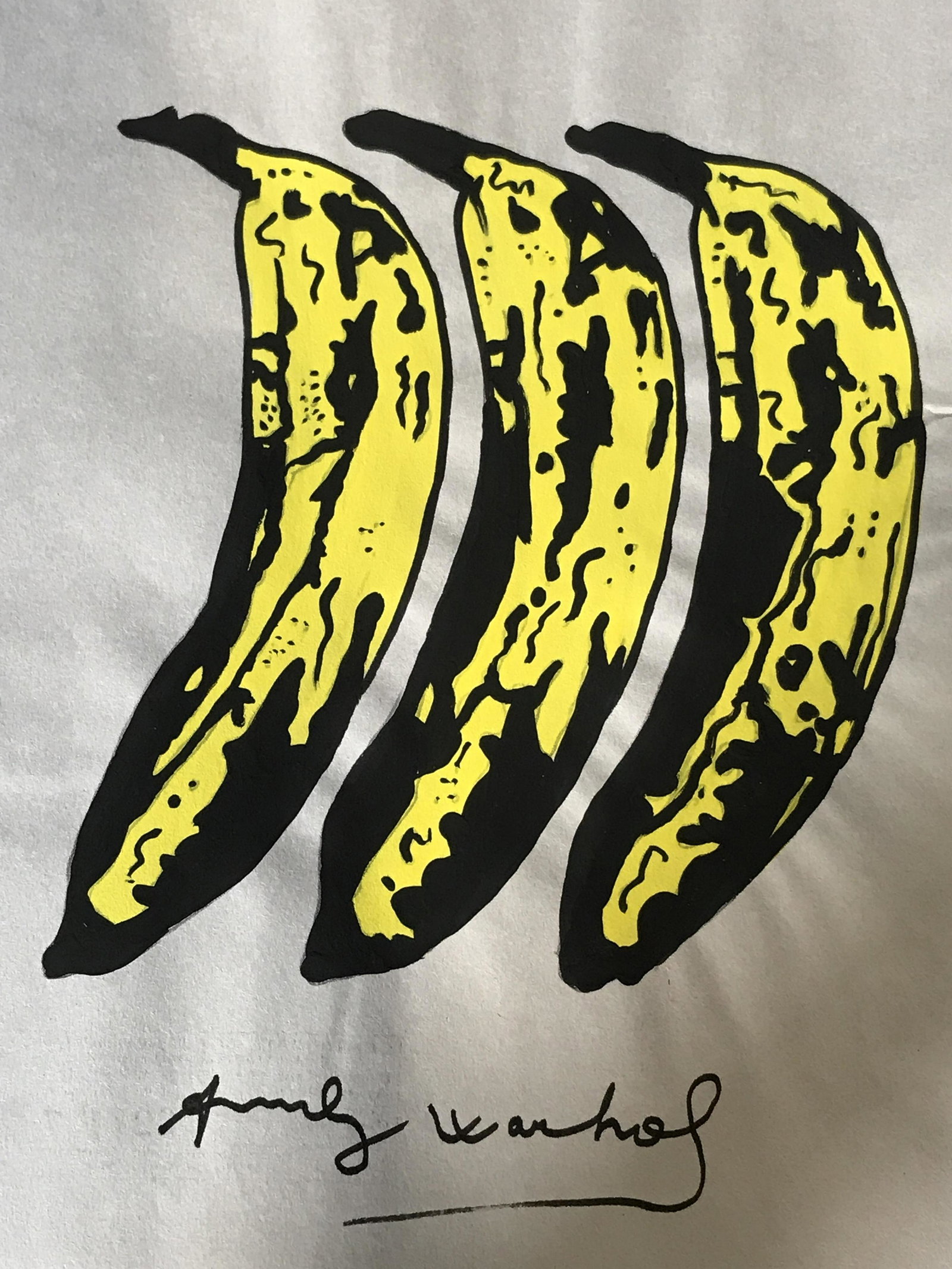 Signed Acrylic on Stationary AFTER Andy Warhol: Signed Acrylic on Studio 54 Stationary AFTER Andy Warhol, signature on the lower center section reads ‘Andy Warhol’, Please Note: All lots that do not carry established documented provenance nor a