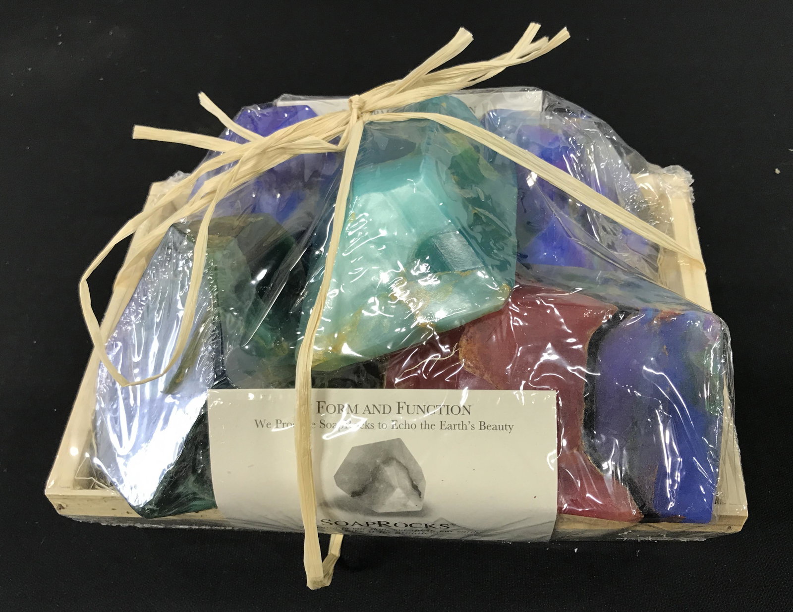 Group New Soap Rocks Donated From TS Pink: Group lot of new and packaged merchandise donated by TS Pink Soap Rocks, group lot includes three crates of rock shaped soap, each item new in wrapping, perfect for holiday gifts, proceeds from the sa