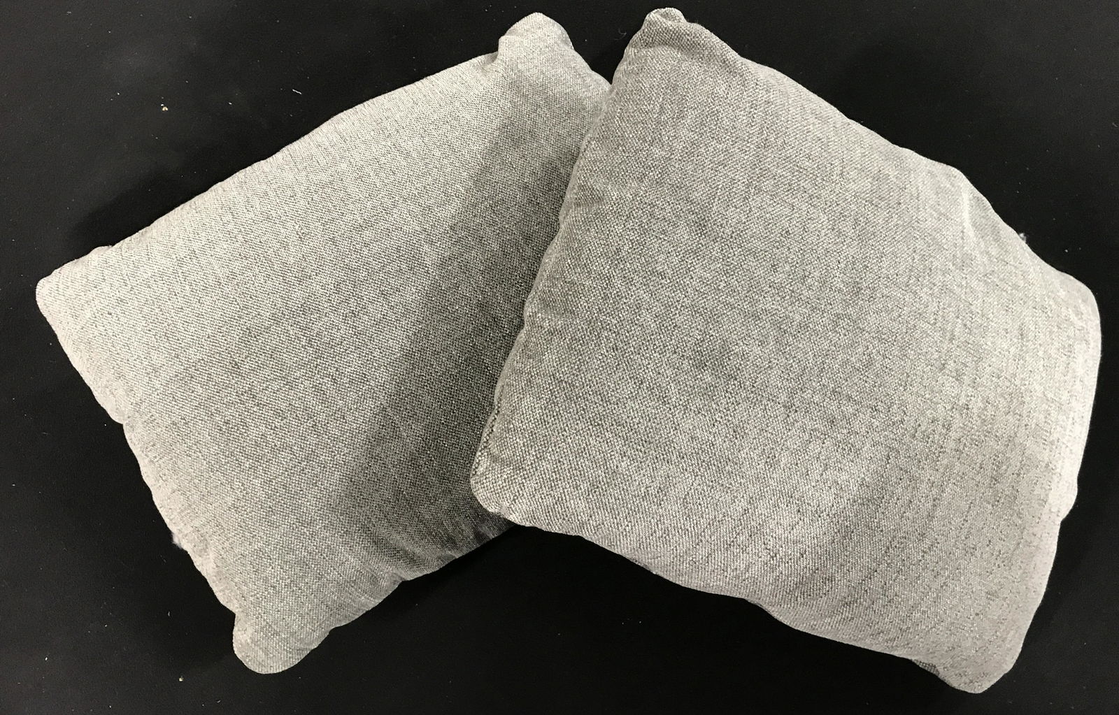 Pair Ash Toned Throw Pillows: Pair of ash toned throw pillows. Each measures approx 15 inches long, 11.5 inches W. Proceeds will be donated to DIFFA in NYC. Pillows, throw pillows, pair of pillows, home decor, living room decor. 6