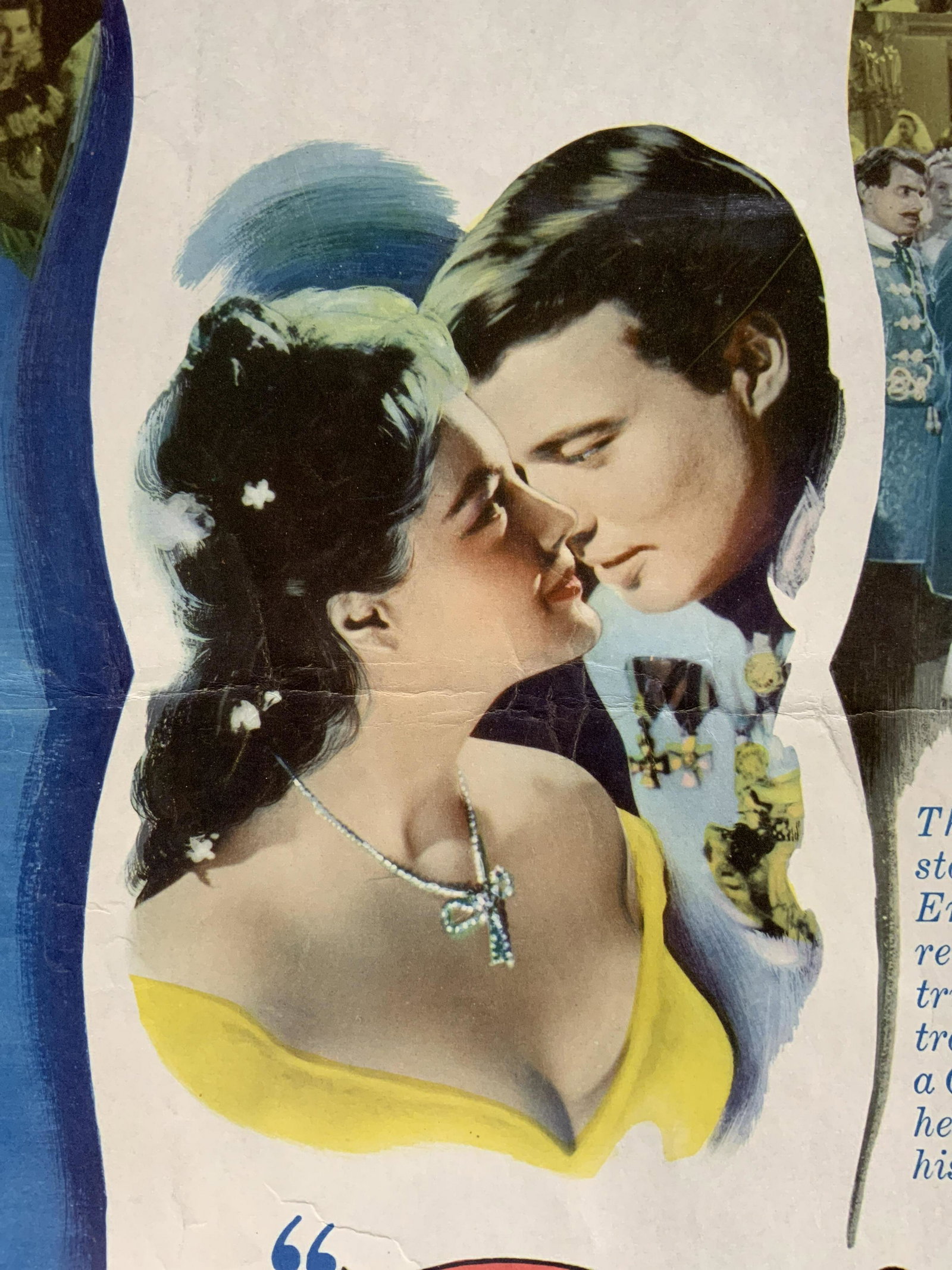 Vintage Forever my Love Movie Poster: Vintage Forever my Love Movie Poster, inscriptions read ‘Once in a lifetime The opulence and magnitude The Gilt and Glory of a mighty empire!’, ‘The royal love story of an emperor who reigned am