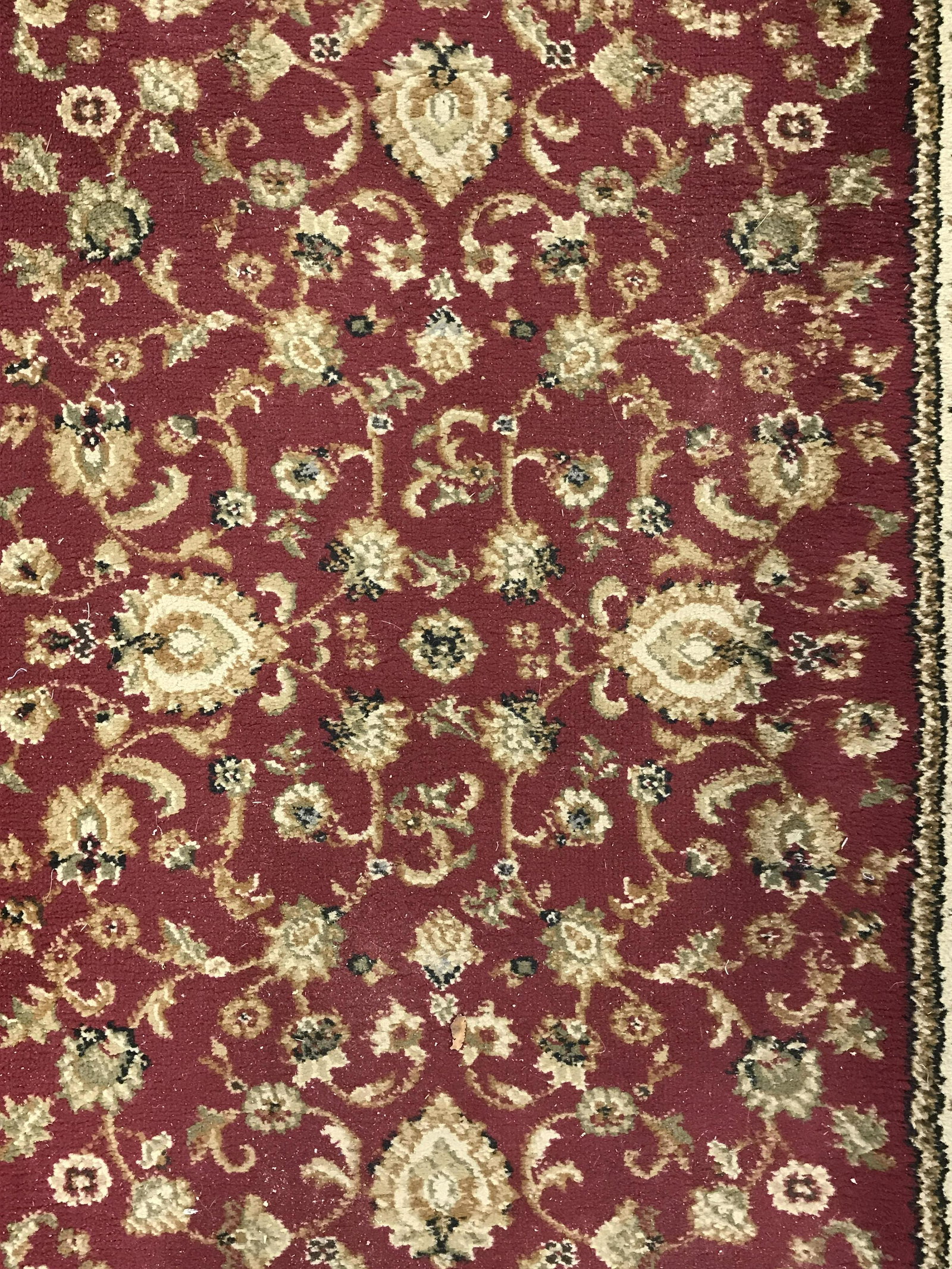 ROYAL COLLECTION Turkish Runner: Underside reads REGAL COLLECTION AGRA MADE IN TURKEY. Rug is polypropylene. Piece contains multi toned floral vine & leaf detail. Piece measures approximately 9 feet 10 inches by 2 feet 7 inches. Runn