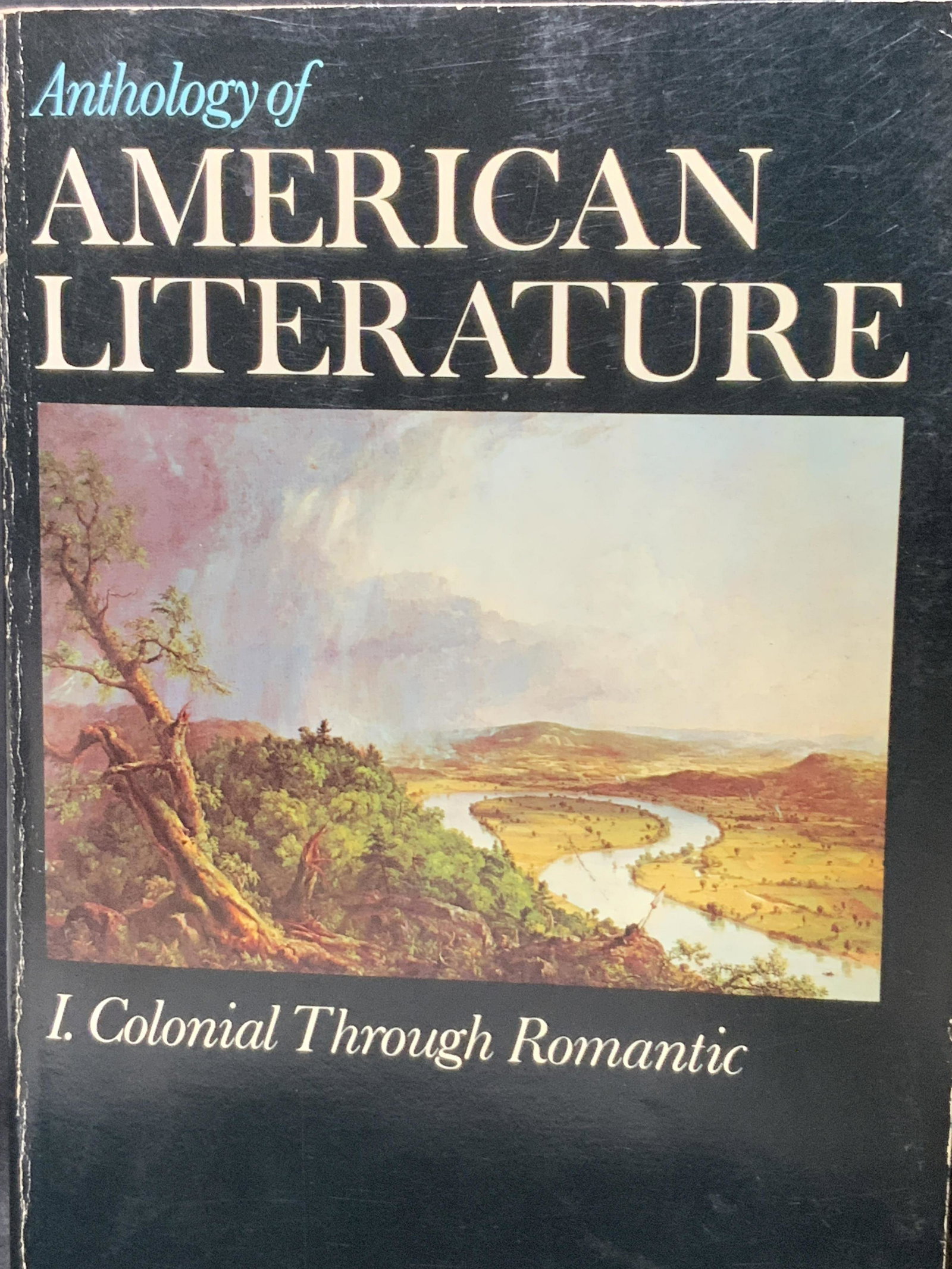 Vintage ANTHOLOGY OF AMERICAN LITERATURE Book: The Anthology of American Literature. Colonial through Romantic. Published by Macmillan Publishing Company, New York. Date 1974. General editor George McMichael. Several advisory editors include Leo M