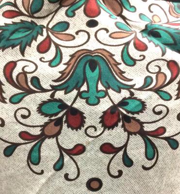 Lot 5 Ladies Luxury Vintage Designer Silk Scarves: Lot includes Signed & Labeled VERA Yellow Rose Hand rolled Silk (Made in Japan). SIGNED PERUVIAN ECHO SILK SCARF w/ central Medallion laurel, hints of green on grey ( MADE IN ITALY- 26 x 25.5 in ). Si