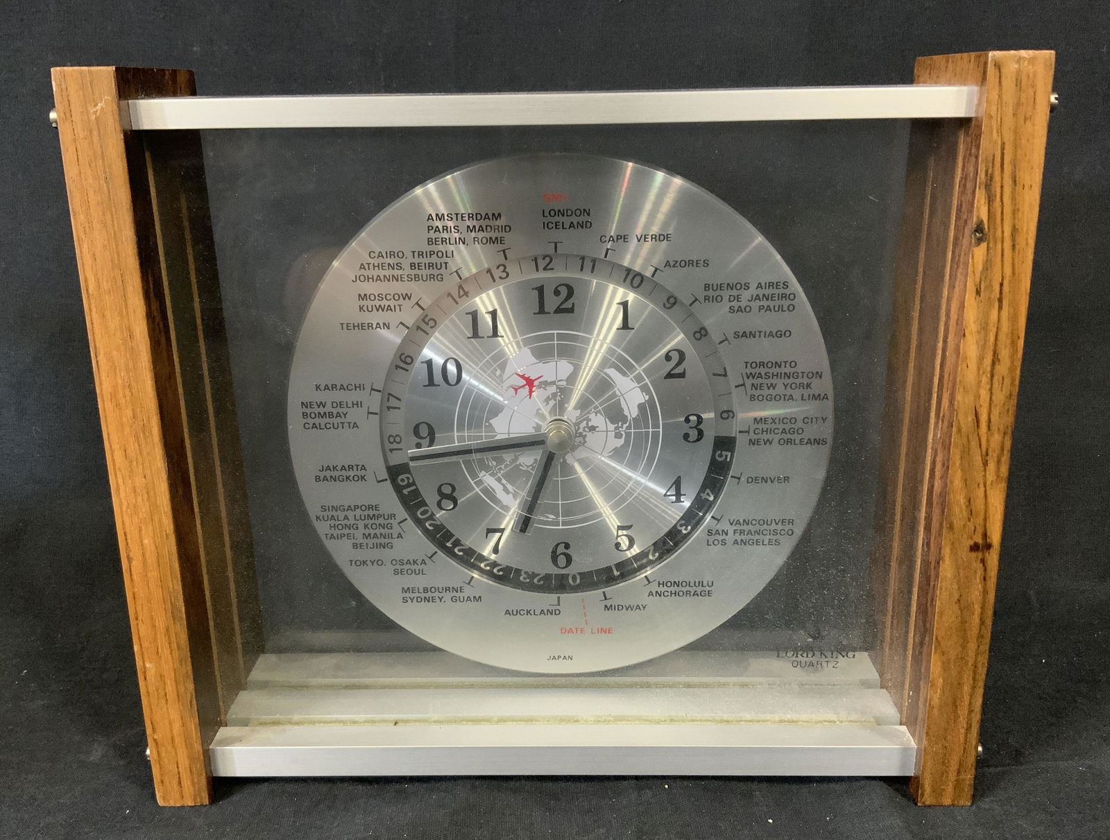 LORD KING QUARTZ World Clock, JAPAN Barnebys