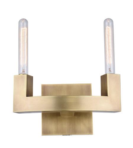 Pair New In Box Brass Corsica Wall Sconces: Pair of metal CORSICA wall sconces, burnish brass finish. Each sconce is new, in original shipment box. Originally from ELEGANT FURNITURE & LIGHTING. Each measures 6 inches H, and 11.5 inches W. Home